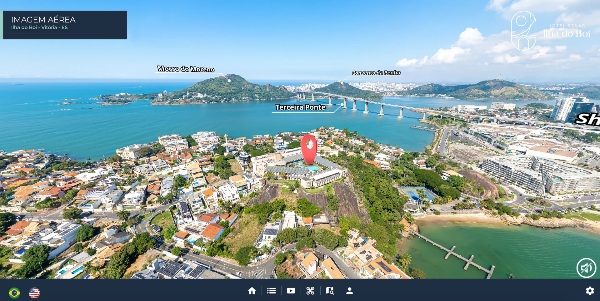 Tour virtual de Hotel Senac - Ilha do Boi